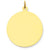 14k Gold Plain .035 Gauge Circular Engravable Disc Charm hide-image