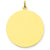 14k Gold Plain .035 Gauge Circular Engravable Disc Charm hide-image