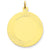 14k Gold Etched Design .018 Gauge Circular Engravable Disc Charm hide-image