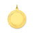 Etched Design .027 Gauge Circular Engravable Disc Charm in 14k Gold