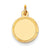 14k Gold Plain .011 Gauge Engravable Round Disc Charm hide-image