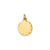 Etched .027 Gauge Engravable Round Disc Charm in 14k Gold