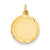 14k Gold Etched .011 Gauge Engravable Round Disc Charm hide-image