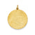 Etched .013 Gauge Engravable Round Disc Charm in 14k Gold