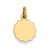 14k Gold .009 Gauge Engravable Scalloped Disc Charm hide-image