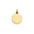 .027 Gauge Engravable Scalloped Disc Charm in 14k Gold