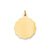 .027 Gauge Engravable Scalloped Disc Charm in 14k Gold
