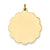 14k Gold .018 Gauge Engravable Scalloped Disc Charm hide-image