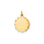 .018 Gauge Engravable Scalloped Disc Charm in 14k Gold