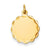 14k Gold .018 Gauge Engravable Scalloped Disc Charm hide-image