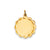 .035 Gauge Engravable Scalloped Disc Charm in 14k Gold