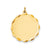 .018 Gauge Engravable Scalloped Disc Charm in 14k Gold