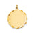 .027 Gauge Engravable Scalloped Disc Charm in 14k Gold