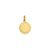 .013 Gauge Engravable Scalloped Disc Charm in 14k Gold