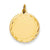 14k Gold .011 Gauge Engravable Scalloped Disc Charm hide-image