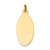 14k Gold Plain .013 Gauge Engravable Elliptical Disc Charm hide-image
