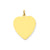 Plain .018 Gauge Engravable Heart Disc Charm in 14k Gold