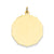 Plain .013 Gauge Engravable Disc Charm in 14k Gold