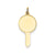 Plain .011 Gauge Engravable Key Charm in 14k Gold