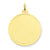 14k Gold Patterned .018 Gauge Circular Engravable Disc Charm hide-image