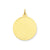 Patterned .018 Gauge Circular Engravable Disc Charm in 14k Gold