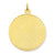 14k Gold Patterned .018 Gauge Circular Engravable Disc Charm hide-image