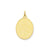 Patterned .018 Gauge Engravable Oval Disc Charm in 14k Gold