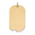 Plain .011 Gauge Engravable Dog Tag Disc Charm in 14k Gold