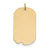 14k Gold Plain .011 Gauge Engravable Dog Tag Disc Charm hide-image