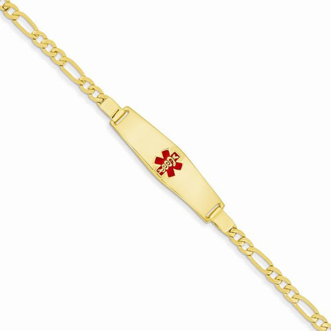14K Yellow Gold Medical Jewelry Bracelet