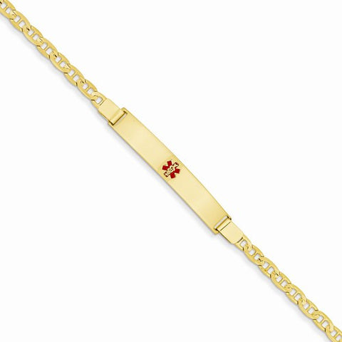 14K Yellow Gold Medical Jewelry Bracelet