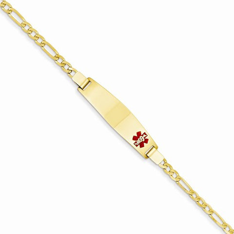 14K Yellow Gold Medical Jewelry Bracelet