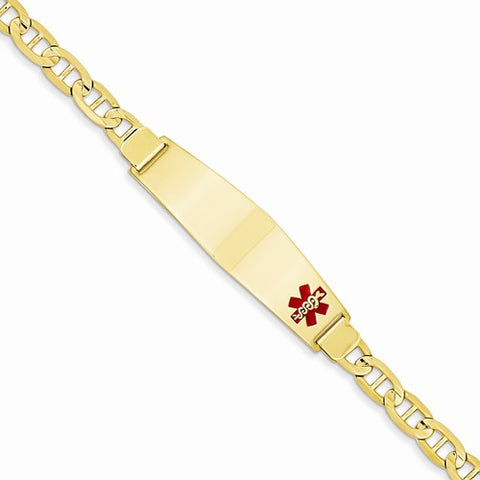 14K Yellow Gold Medical Jewelry Bracelet