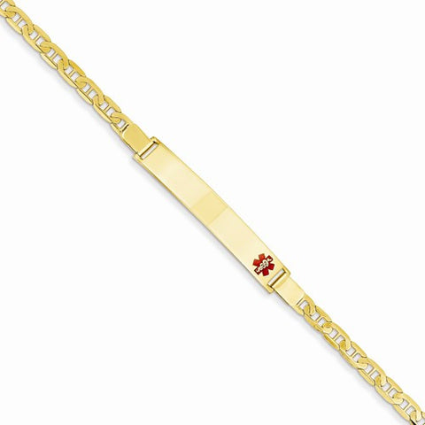 14K Yellow Gold Medical Jewelry Bracelet