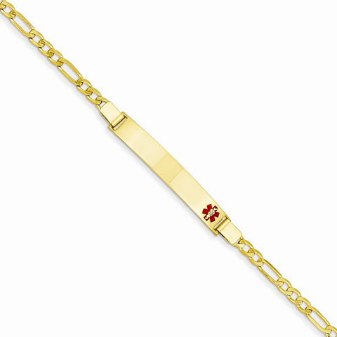 14K Yellow Gold Medical Jewelry Bracelet