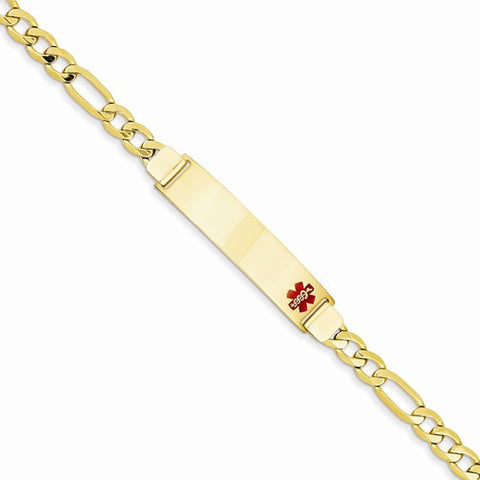 14K Yellow Gold Medical Jewelry Bracelet