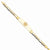 14K Yellow Gold Non-Enameled Medical Id Bracelet