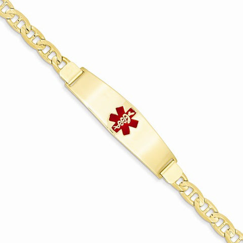 14K Yellow Gold Medical Jewelry Bracelet