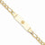 14K Yellow Gold Non-Enameled Medical Id Bracelet