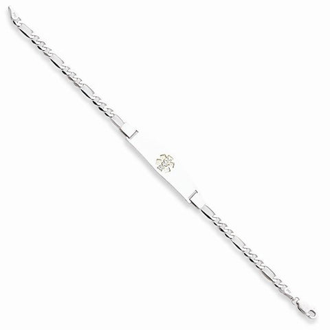 14K Yellow Gold Non-Enameled Medical Id Bracelet