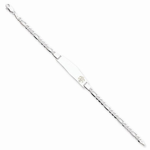 14K Yellow Gold Non-Enameled Medical Id Bracelet