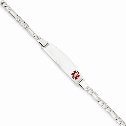 14K White Gold Medical Jewelry Bracelet