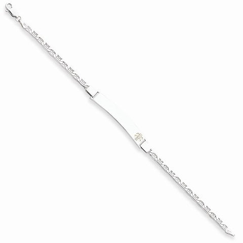 14K Yellow Gold Non-Enameled Medical Id Bracelet