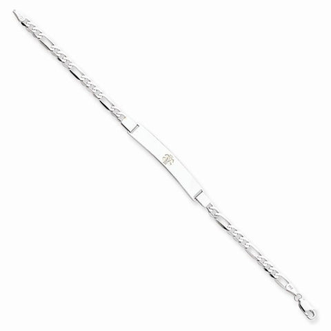 14K Yellow Gold Non-Enameled Medical Id Bracelet