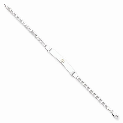 14K Yellow Gold Non-Enameled Medical Id Bracelet