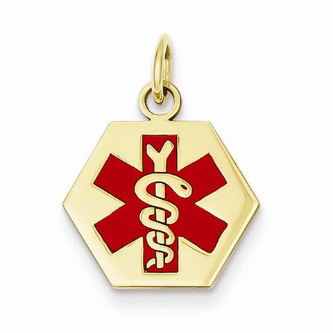 14k Gold Medical Jewelry Pendant, Alluring Pendants for Necklace