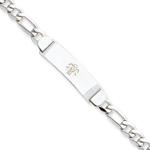 14K Yellow Gold Non-Enameled Medical Id Bracelet