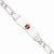 14K White Gold Medical Jewelry Bracelet