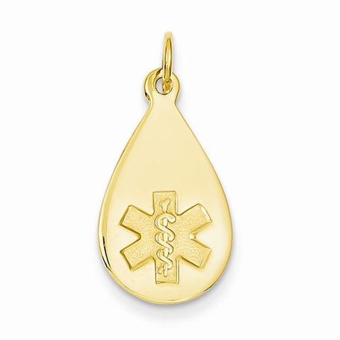 14k Gold Medical Jewelry Enameled pendant, Adorable Pendants for Necklace