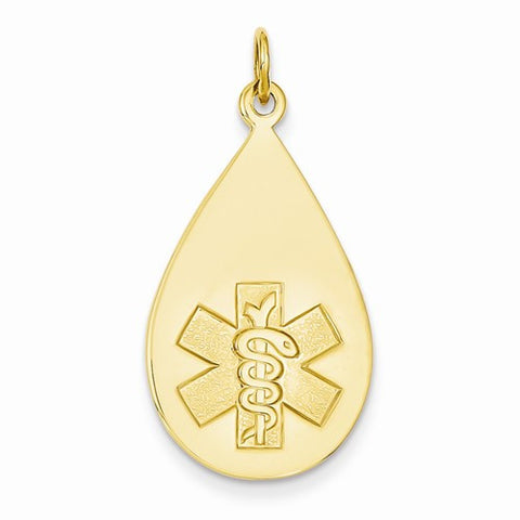 14k Gold Medical Jewelry Enameled pendant, Beautiful Pendants for Necklace